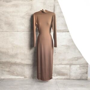 NWOT SHEIN Brown Long Sleeve Dress
